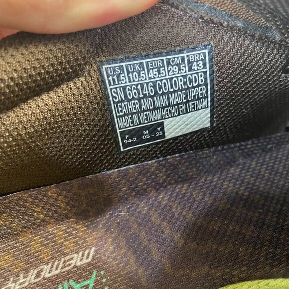 Skechers Shoes Relaxed Fit Seveno Mens Sz 11.5 Brown Leather Slip On‎ 66146 - Picture 5 of 16